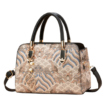 Shichen PU női kézitáska cipzárral és belső cipzáras zsebbel