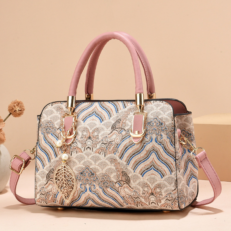 Shichen PU női kézitáska cipzárral és belső cipzáras zsebbel