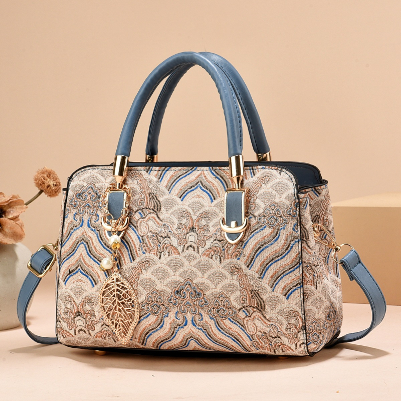 Shichen PU női kézitáska cipzárral és belső cipzáras zsebbel