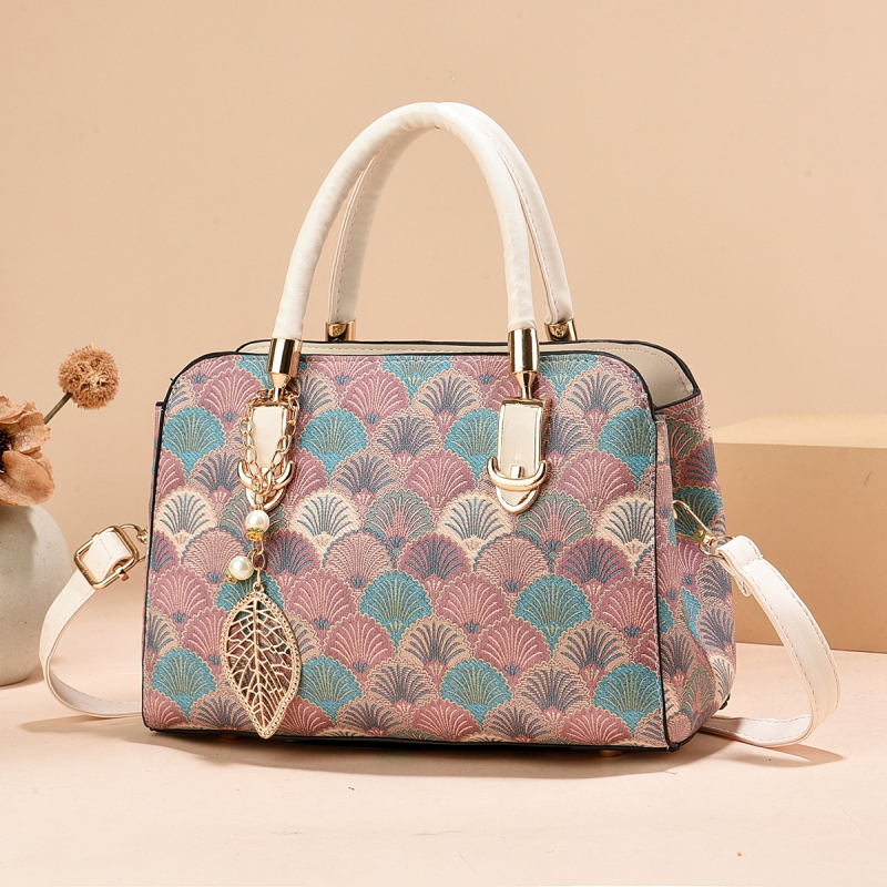 Shichen PU női kézitáska cipzárral és belső cipzáras zsebbel