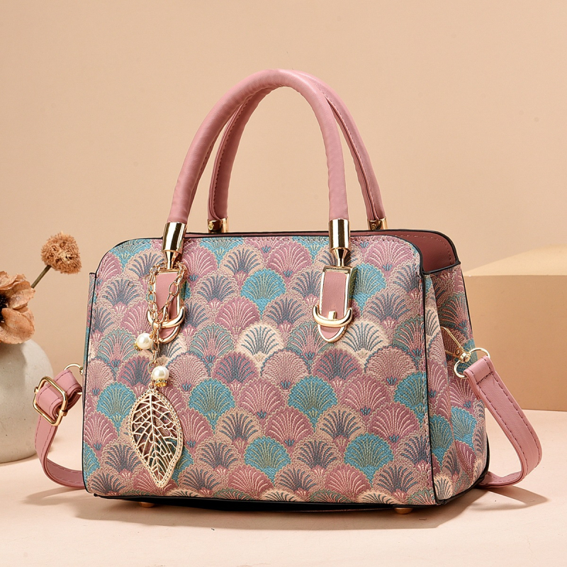 Shichen PU női kézitáska cipzárral és belső cipzáras zsebbel