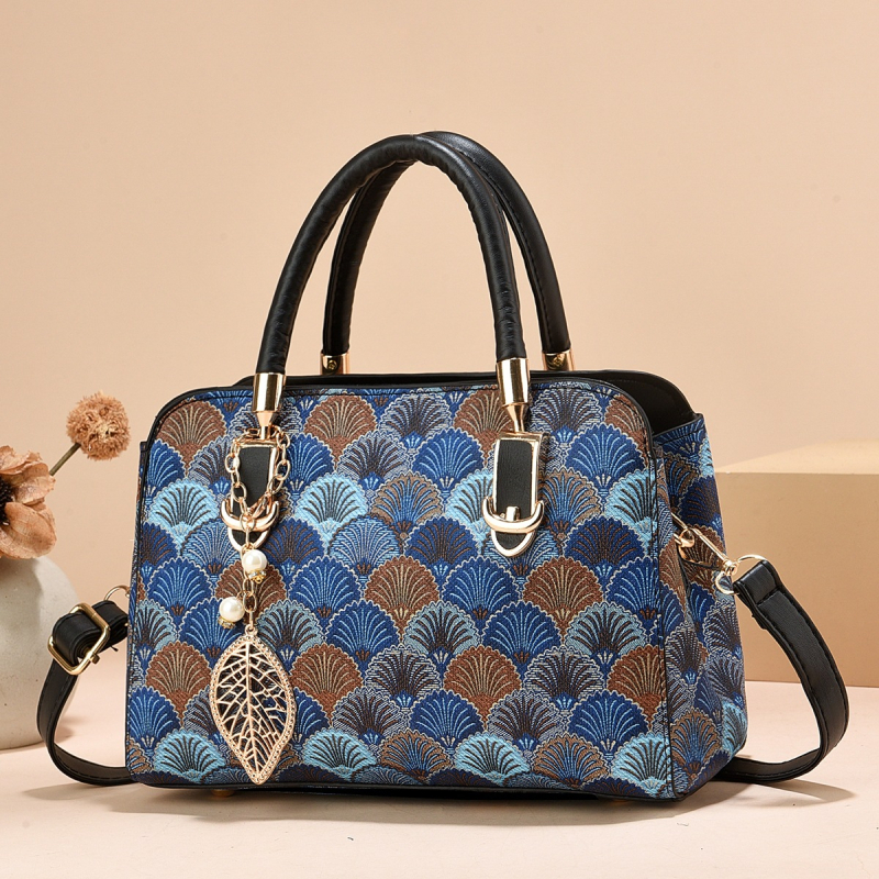 Shichen PU női kézitáska cipzárral és belső cipzáras zsebbel