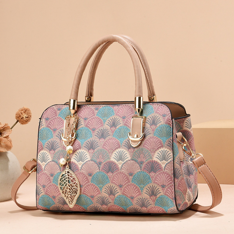 Shichen PU női kézitáska cipzárral és belső cipzáras zsebbel