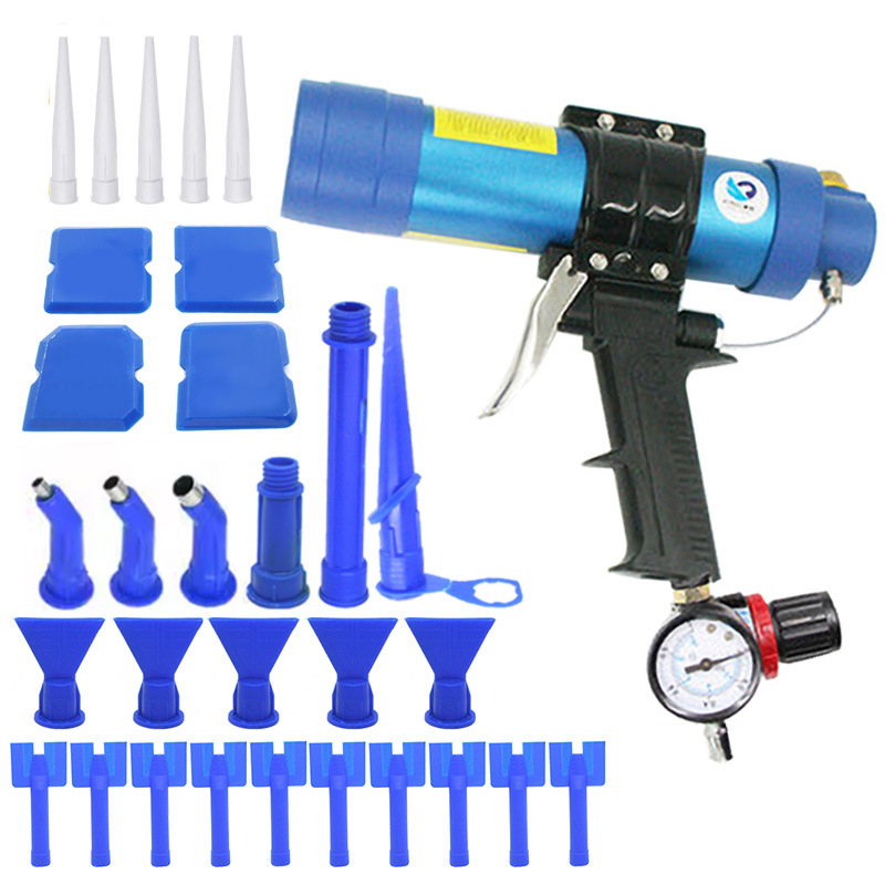 Пистолет за лепило, картридж 310 ml, пневматичен, регулируема скорост, модел Q3, SUBAO/Speed Leopard