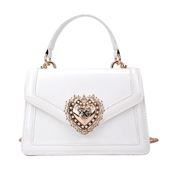 Midomika női táska, PU, Flap bag, vízszintes négyzetes forma, zárás fedél