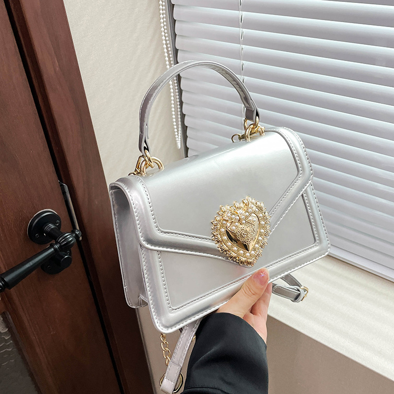 Midomika női táska, PU, Flap bag, vízszintes négyzetes forma, zárás fedél