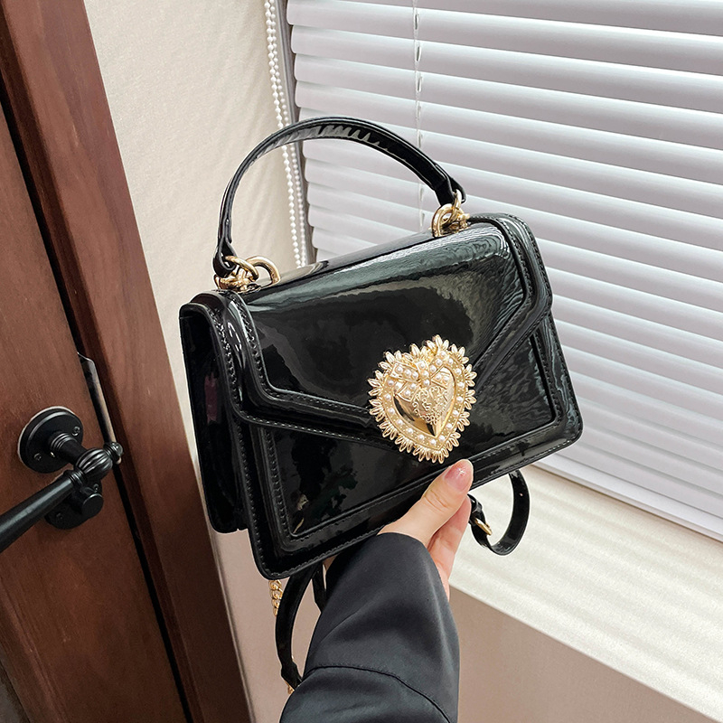 Midomika női táska, PU, Flap bag, vízszintes négyzetes forma, zárás fedél