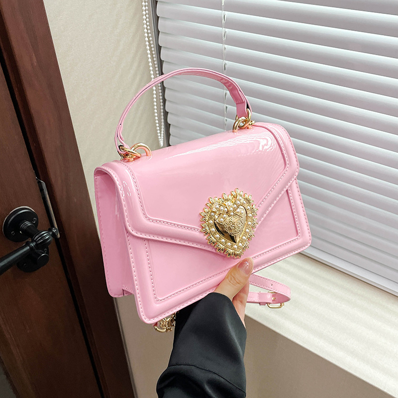 Midomika női táska, PU, Flap bag, vízszintes négyzetes forma, zárás fedél