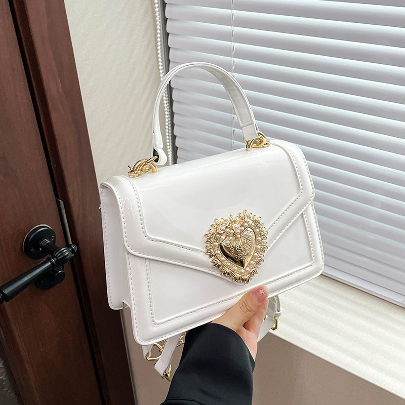 Midomika női táska, PU, Flap bag, vízszintes négyzetes forma, zárás fedél