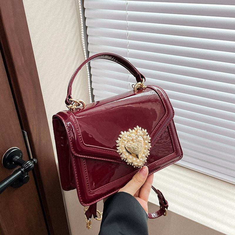 Midomika női táska, PU, Flap bag, vízszintes négyzetes forma, zárás fedél