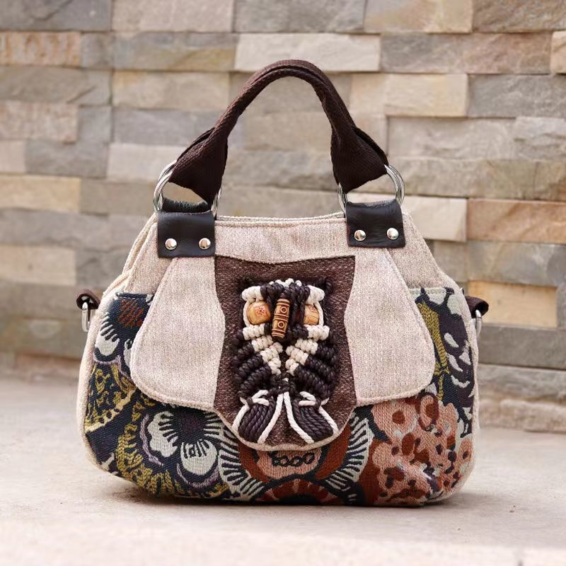 Zeyang corduroy keresztpántos válltáska — szőtt textúra, cipzáras zárás, kender bélés, szabadidőre és utazásokra