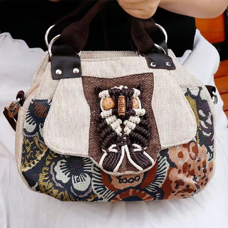 Zeyang corduroy keresztpántos válltáska — szőtt textúra, cipzáras zárás, kender bélés, szabadidőre és utazásokra