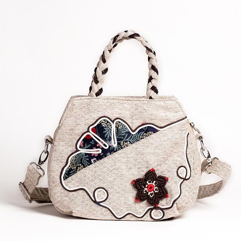 Zeyang corduroy keresztpántos válltáska — szőtt textúra, cipzáras zárás, kender bélés, szabadidőre és utazásokra