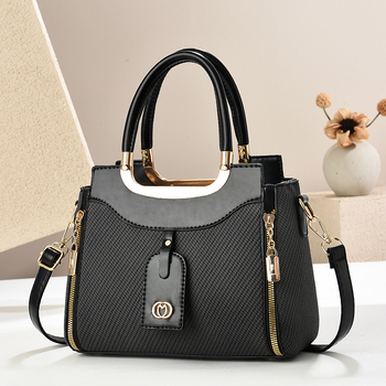 Geantă crossbody din PU, cu capacitate mare, închidere cu fermoar, căptușeală din poliester, formă orizontală pătrată, stil street fashion