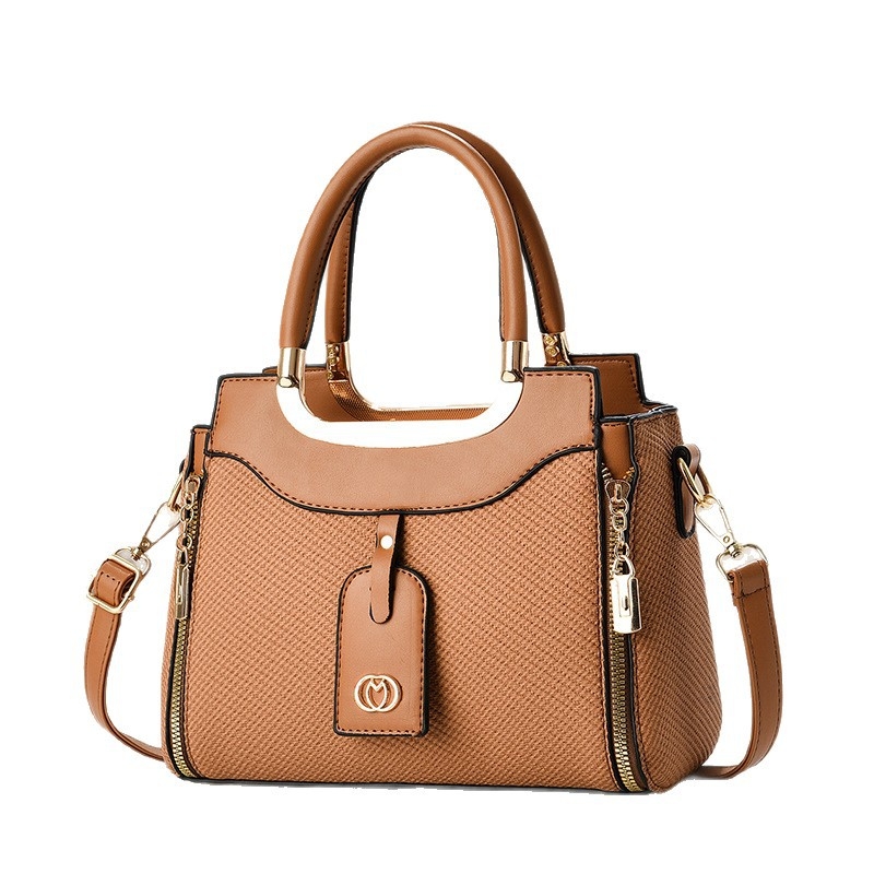 Geantă crossbody din PU, cu capacitate mare, închidere cu fermoar, căptușeală din poliester, formă orizontală pătrată, stil street fashion