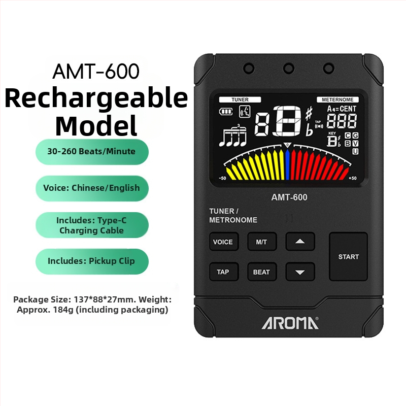 Arnoma AMT-600 Metronóm a ladenie pre dychové nástroje, husle a violončelo – 3 v 1