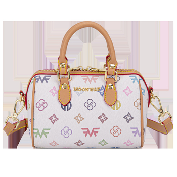 Geantă crossbody cilindrică, PVC, închidere cu fermoar, buzunar interior cu fermoar, stil street fashion