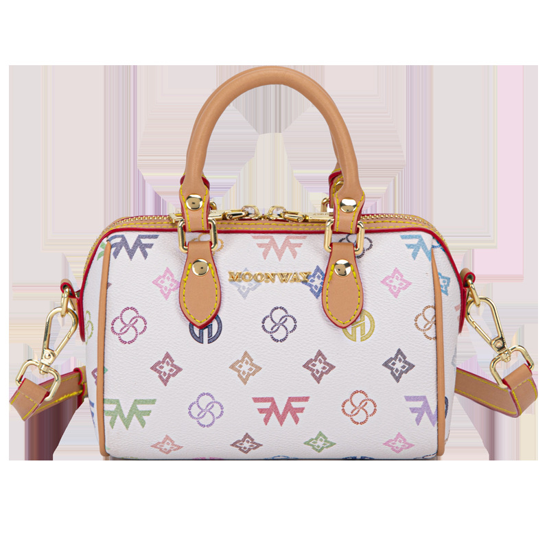Geantă crossbody cilindrică, PVC, închidere cu fermoar, buzunar interior cu fermoar, stil street fashion