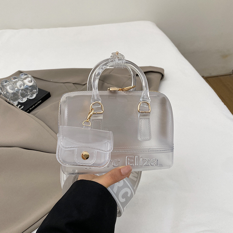 Чанта през рамо с една презрамка – силикон, малък квадратен формат, хоризонтална форма, цип, джоб за телефон