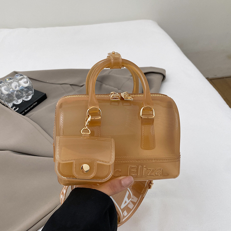 Чанта през рамо с една презрамка – силикон, малък квадратен формат, хоризонтална форма, цип, джоб за телефон