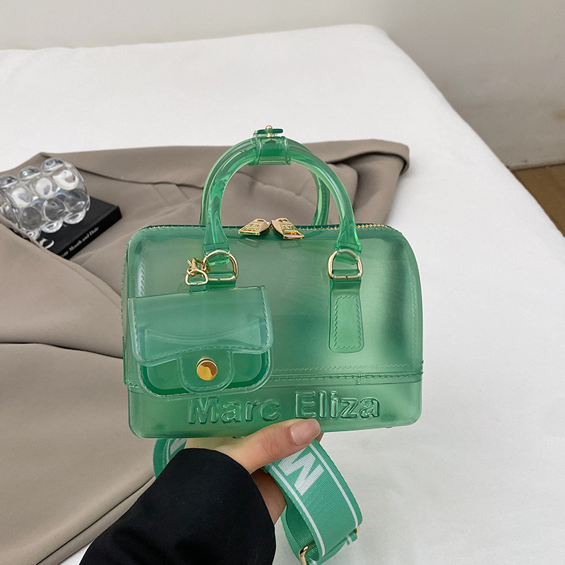 Чанта през рамо с една презрамка – силикон, малък квадратен формат, хоризонтална форма, цип, джоб за телефон