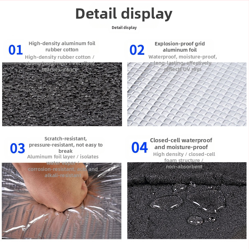 Самозалепваща алуминиева фолио изолация за покриви – огнеустойчива, термо- и шумоизолация, 0.035 W/mK, клас B1, работна температура 200°C, микропорозна навивка