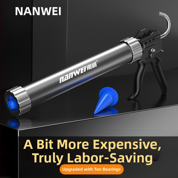 Nanwei пистолет за лепило за стъкло, метално тяло, серия по подразбиране