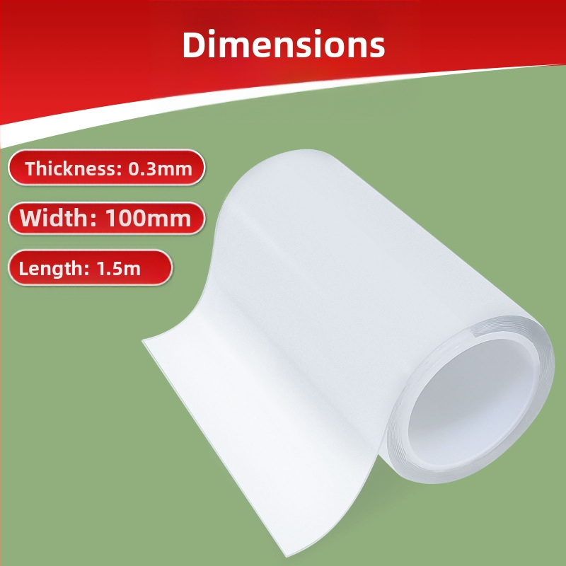 Прозрачна водоустойчива лента за PVC тръби — уплътняване на течове, ремонт на PVC водопровод, 0,3 мм дебелина, подходяща за палатки и надуваеми рингове