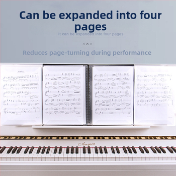 Папка за ноти за пиано с прорезан дизайн, регулируема, антиотразяваща, PP материал, модел FB-02