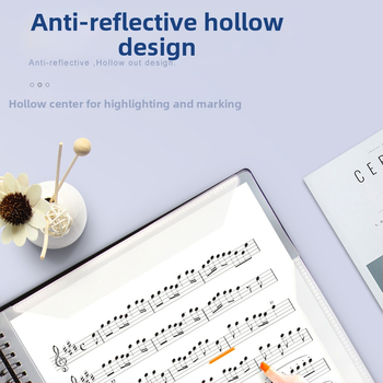 Папка за ноти за пиано с прорезан дизайн, регулируема, антиотразяваща, PP материал, модел FB-02