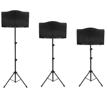 Музыкална стойка за инструменти, сгъваема панелна конструкция от желязо и ABS, модел 01, марка ione, за музикални инструменти.