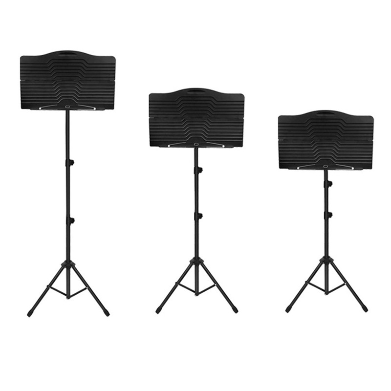 Музыкална стойка за инструменти, сгъваема панелна конструкция от желязо и ABS, модел 01, марка ione, за музикални инструменти.
