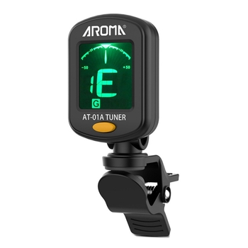 Arnoma AT-01A Tuner electronic universal cu metronom pentru chitară, ukulele și vioară, ton variabil