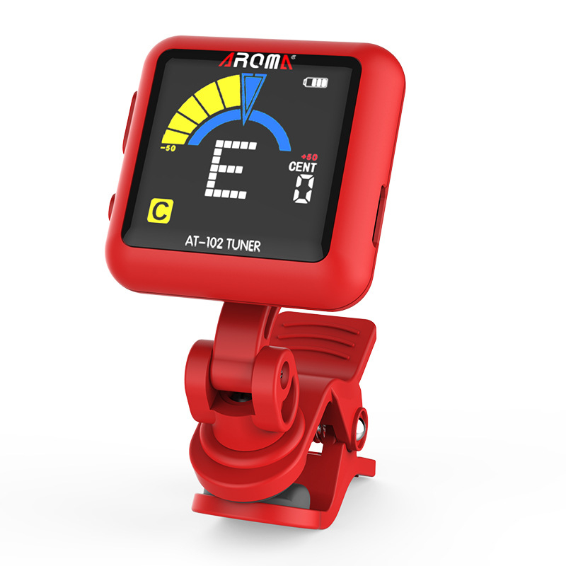 Arnoma AT-01A Tuner electronic universal cu metronom pentru chitară, ukulele și vioară, ton variabil
