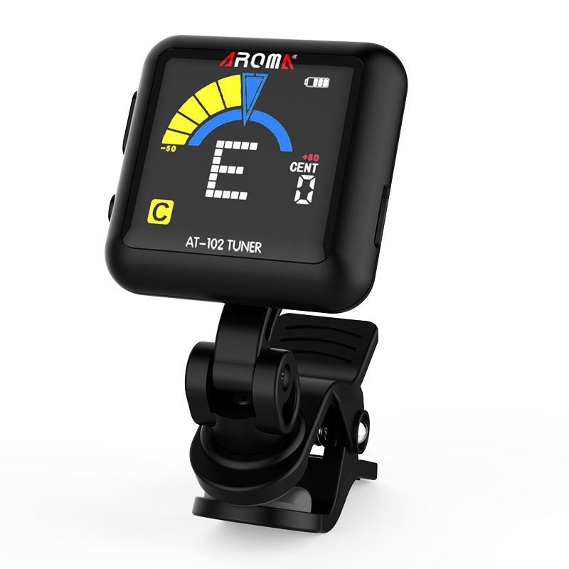Arnoma AT-01A Tuner electronic universal cu metronom pentru chitară, ukulele și vioară, ton variabil