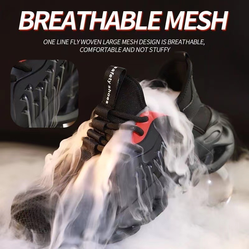 Apsauginiai batai nuo smūgio ir perforacijų – lengvi, kvėpuojantys, neslidūs, atsparūs dėvėjimui, su plieno pirštu ir Ultrafilm odos tinkline viršutine