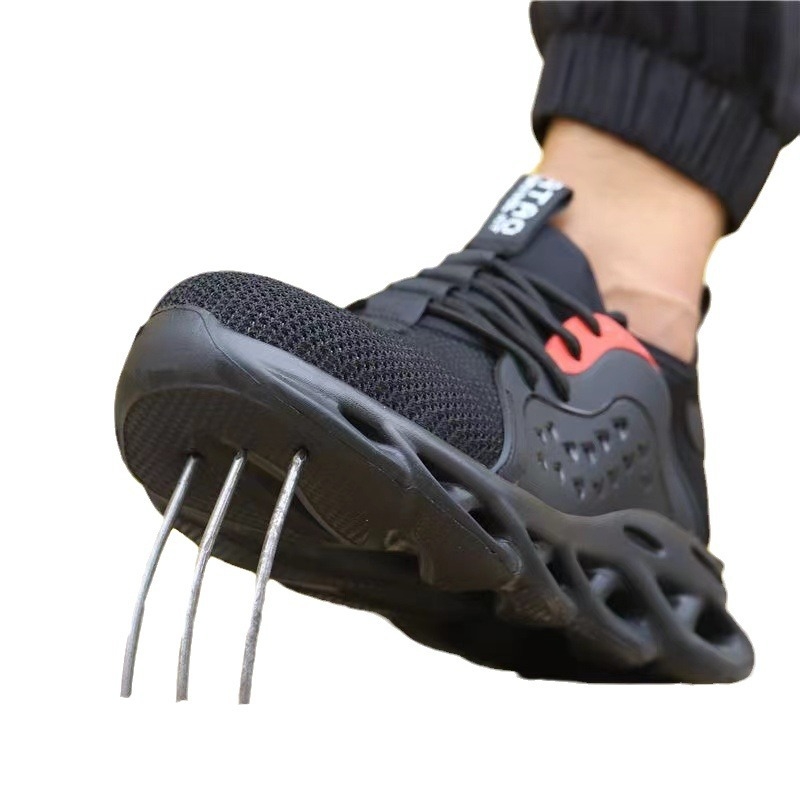 Apsauginiai batai nuo smūgio ir perforacijų – lengvi, kvėpuojantys, neslidūs, atsparūs dėvėjimui, su plieno pirštu ir Ultrafilm odos tinkline viršutine