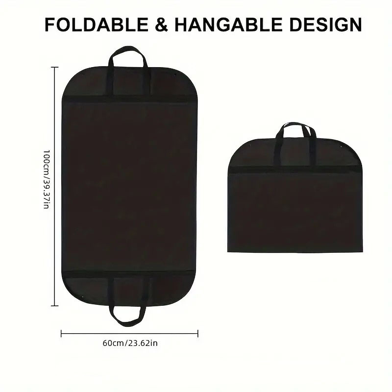 Pakabinamų drabužių dulkių gaubtas, sulankstomas iš nepluošto audinio, dulkių ir drėgmės atsparus, namų ir kelionėms saugojimui