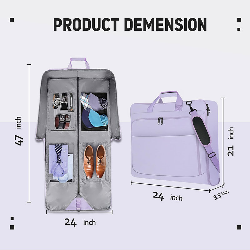 Utazási ruhatartó táska – nejlon, vízálló, YCW, uniszex, szabadidős utazásokhoz