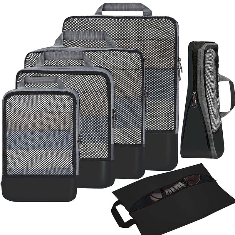 Putna torba za pohranu, 6-dijelni set, višestrukih veličina, Twill Oxford, višenamjenski organizator