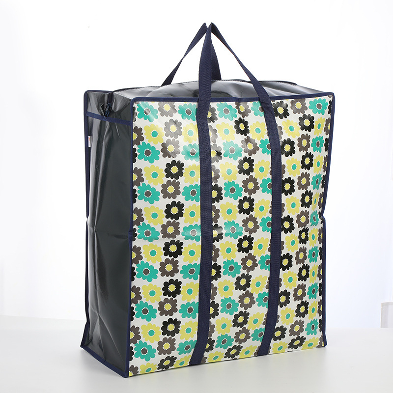 Jirong Torba za pakiranje odjeće sa dnom i bočnim stranama, velik kapacitet, netkano vlakno, termotransfer tiskanje, težina 280 g