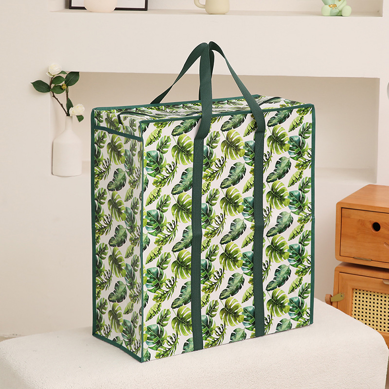 Jirong Torba za pakiranje odjeće sa dnom i bočnim stranama, velik kapacitet, netkano vlakno, termotransfer tiskanje, težina 280 g