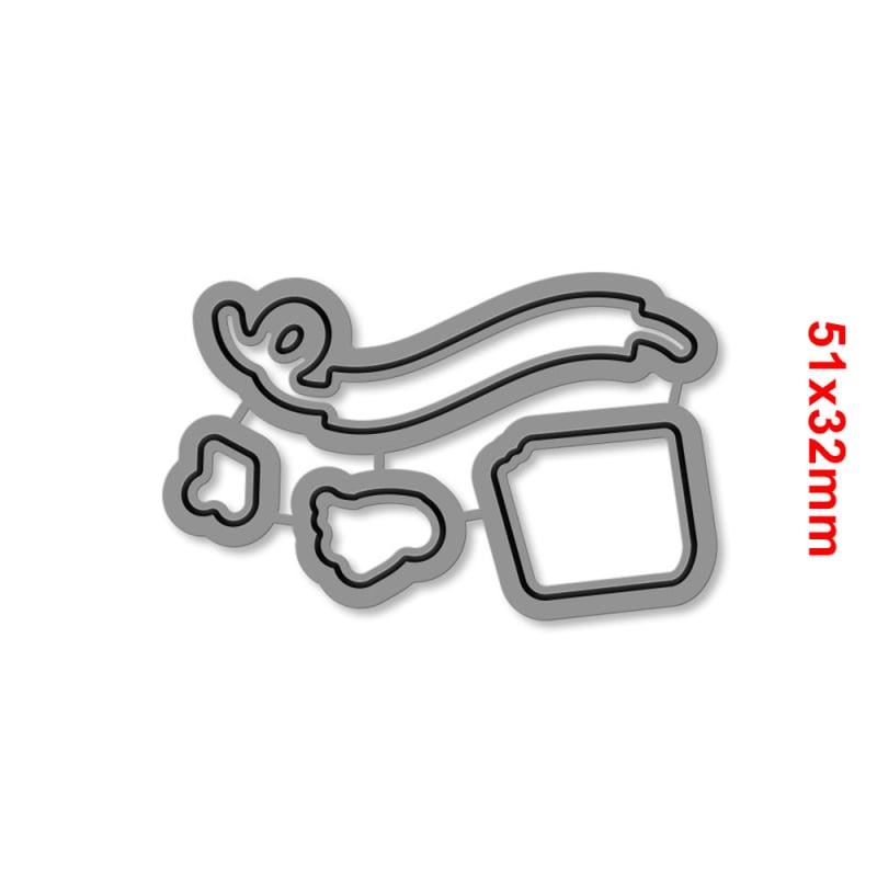 DIY scrapbookhoz: Könyv- és pillangó motívumos dies készlet, átlátszó PVC pecsét, domborító matrica szénacélból