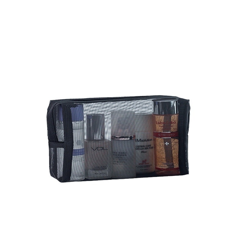 Козметична чанта - нейлонова външна част и нейлонова подплата, стил свеж и сладък, унисекс