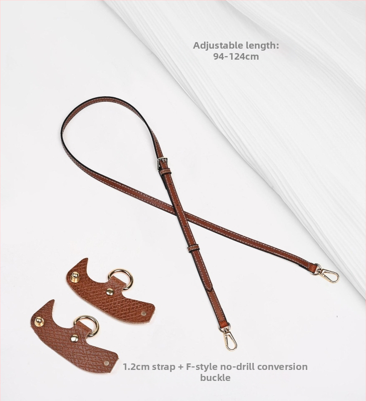 Miss qin PU odos pečių dirželis maišams — be gręžimo, atsparus dėvėjimui, miesto minimalistinis stilius