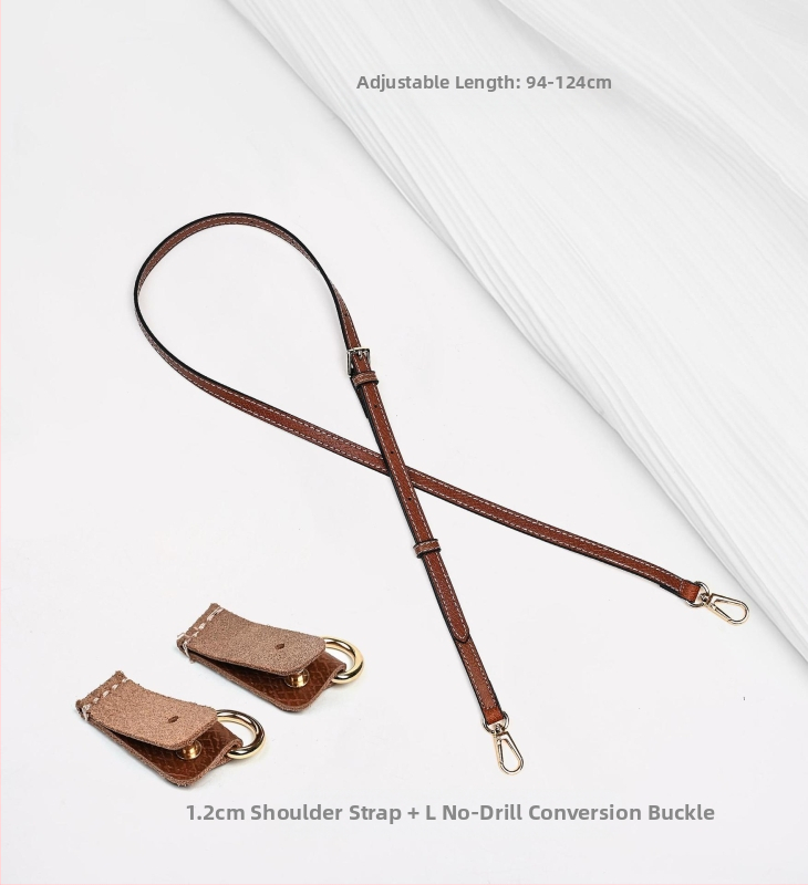 Miss qin PU odos pečių dirželis maišams — be gręžimo, atsparus dėvėjimui, miesto minimalistinis stilius