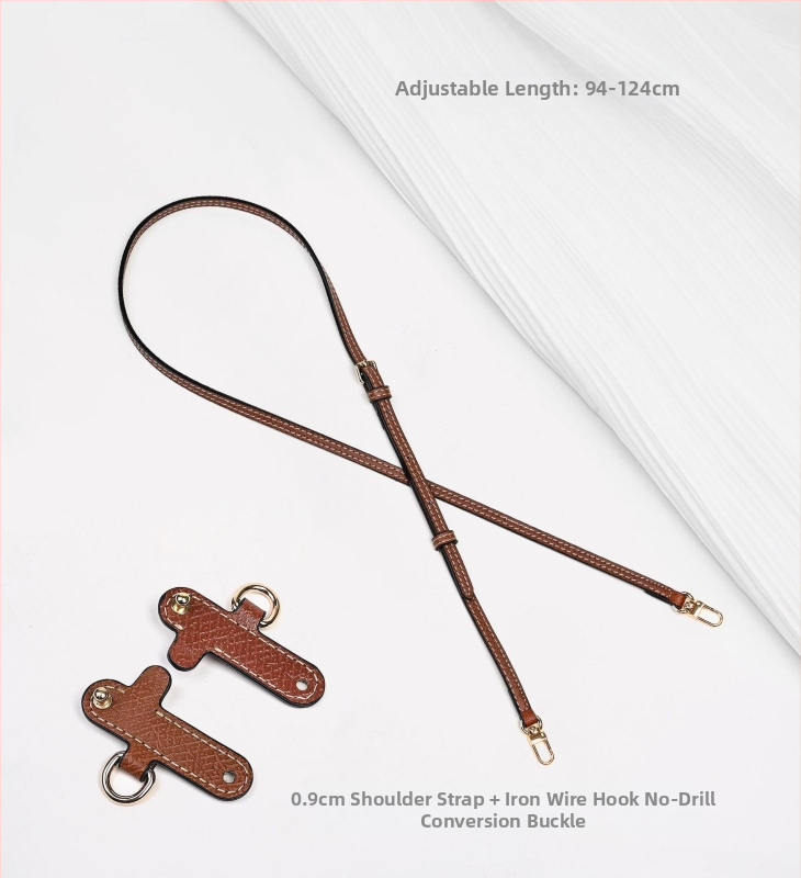 Miss qin PU odos pečių dirželis maišams — be gręžimo, atsparus dėvėjimui, miesto minimalistinis stilius