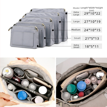 Τσαντα μακιγιάζ από νάιλον, κυβοειδής μορφή, πολυλειτουργική, για ταξίδια και αποθήκευση καλλυντικών, μοντέρνο μινιμαλιστικό στυλ