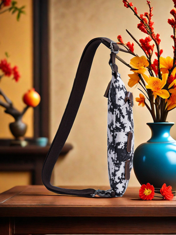 Мъжка чанта за гърди, водоотблъскващ плат, ултралека, регулируема презрамка, флорален принт, полиестер