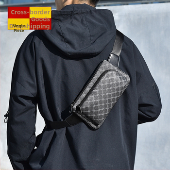 Мъжка чанта през кръст PU кожа, подплата PVC, марка Puti Kangaroo, пролет 2018